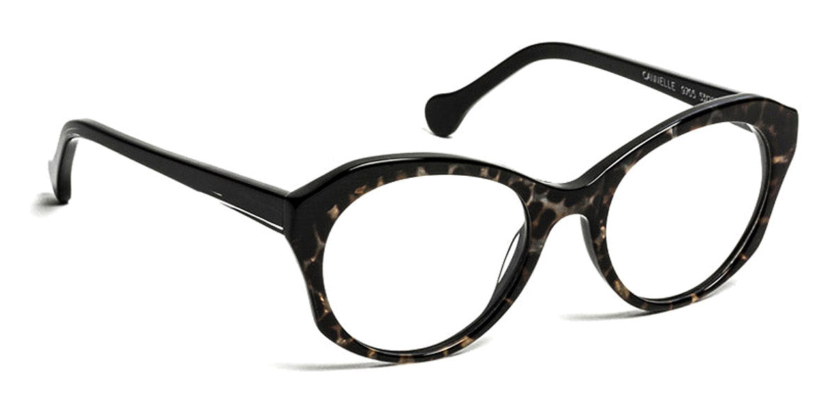 J.F. Rey® Cannelle JR Cannelle 9705 53 - 9705 Stripes Black/Panther Silver Eyeglasses