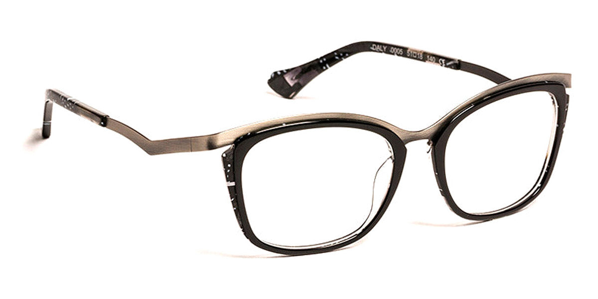 J.F. Rey® Daly JR Daly 0005 51 - 0005 Black Festival/Brushed Gunmetal Eyeglasses