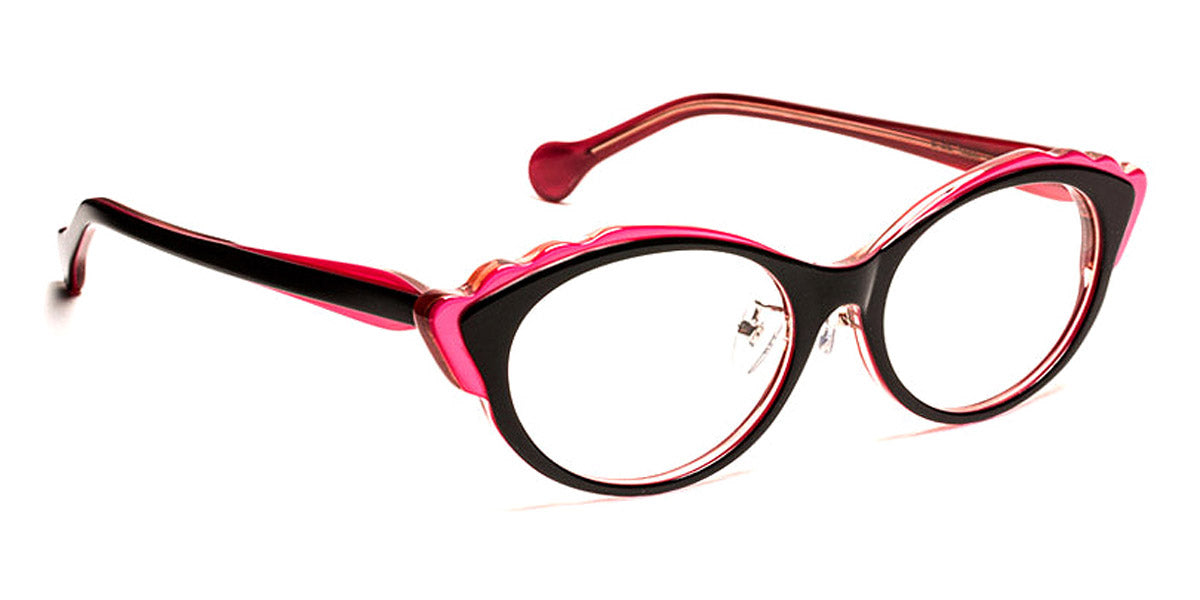 J.F. Rey® Elfe JR Elfe 0080 52 - 0080 Black/Pink with Stone Crystal Eyeglasses