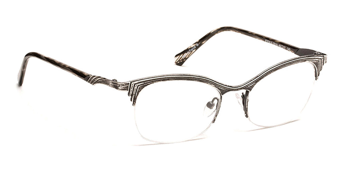 J.F. Rey® Etoile JR Etoile 0010 49 - 0010 Black/White Eyeglasses