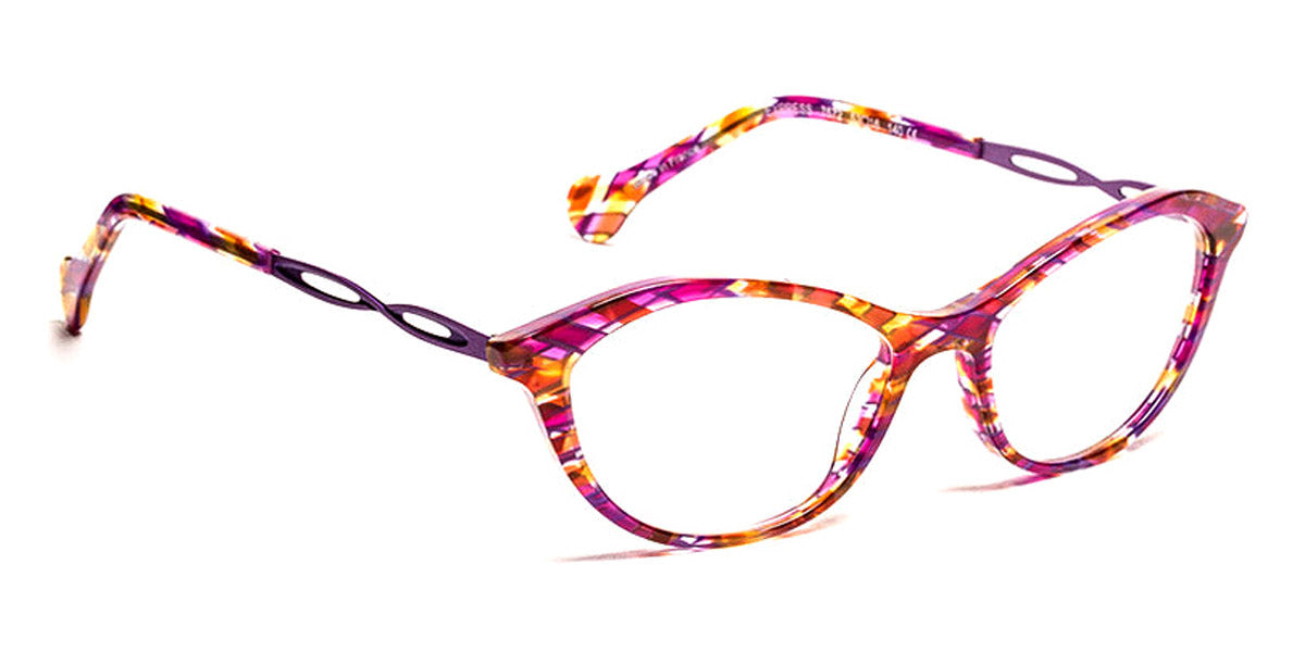 J.F. Rey® Express JR Express 7572 53 - 7572 Pink Fabric/Temple Pink/Purple Eyeglasses