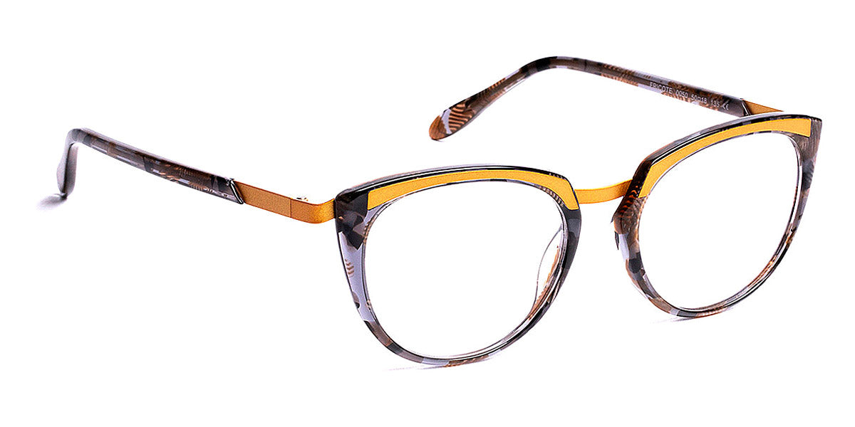 J.F. Rey® Fricote JR Fricote 0050 50 - 0050 Black Spotlight/Yellow Gold Eyeglasses