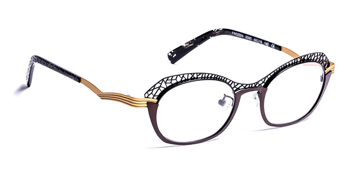 J.F. Rey® Frozen JR Frozen 0090 49 - 0090 Black/Brown/Gold Eyeglasses