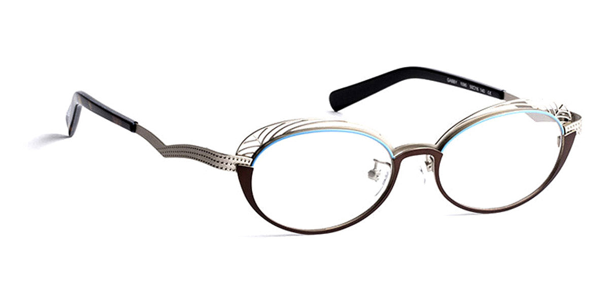 J.F. Rey® Gabby JR Gabby 1090 50 - 1090 Silver/Blue/Brown Eyeglasses