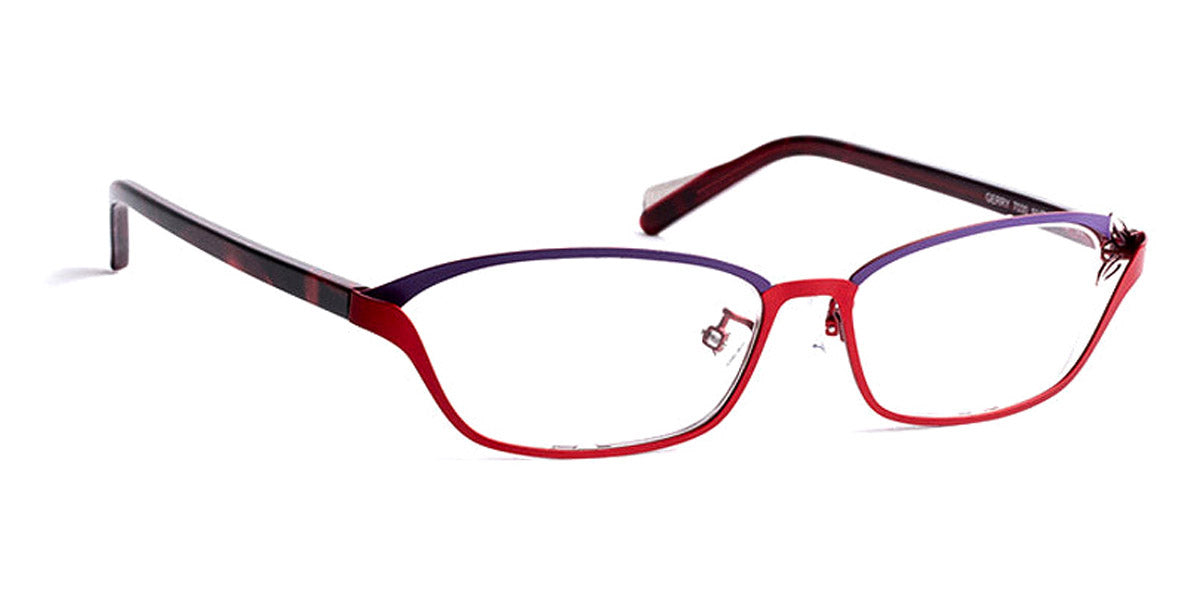 J.F. Rey® Gerry JR Gerry 7030 50 - 7030 Purple/Red/Temple Red with Black Laces Eyeglasses