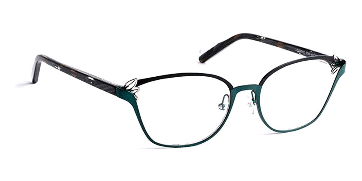 J.F. Rey® Gizelle JR Gizelle 0040 49 - 0040 Black/Emerald/Temple Venus Black Eyeglasses