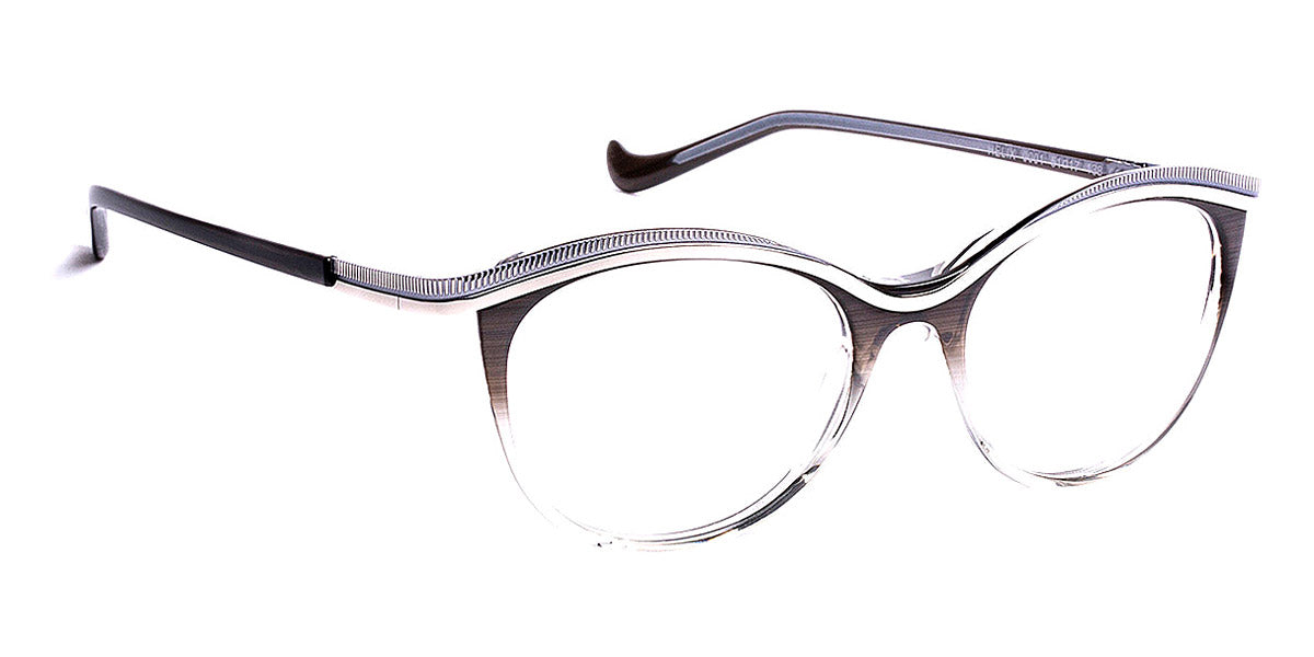 J.F. Rey® Helix JR Helix 0001 51 - 0001 Black Taffeta/Ruthenium/Sky Blue Eyeglasses