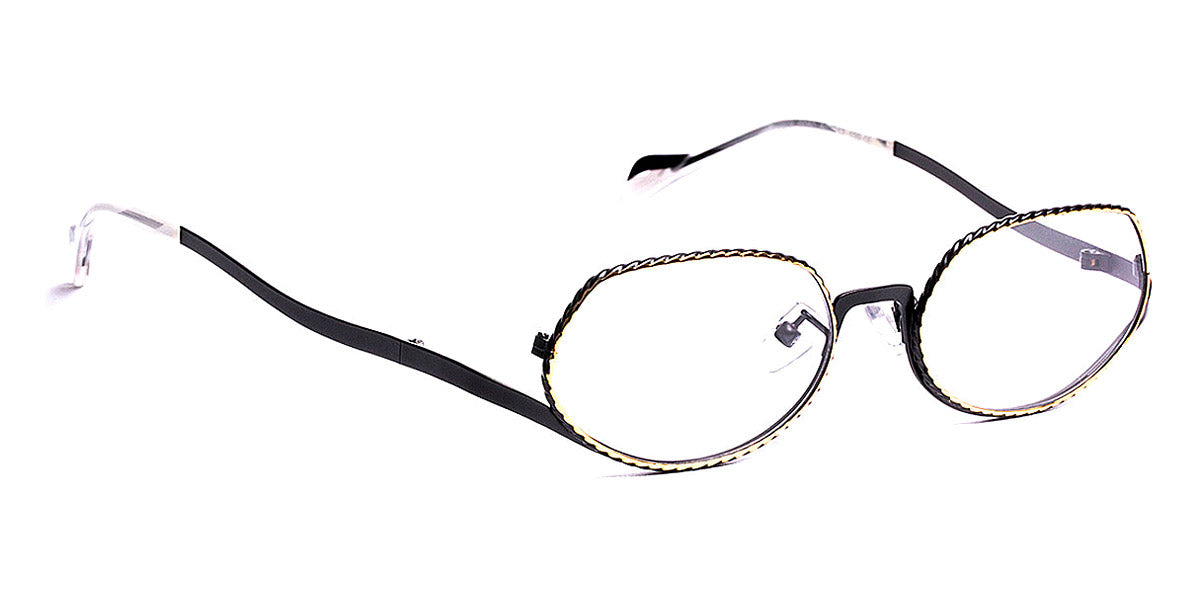 J.F. Rey® Hibis JR Hibis 0050 50 - 0050 Black/Shiny Gold Eyeglasses