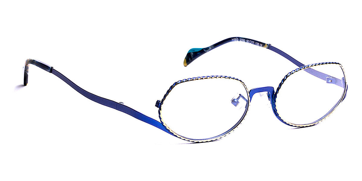 J.F. Rey® Hibis JR Hibis 2050 50 - 2050 Blue/Shiny Gold Eyeglasses