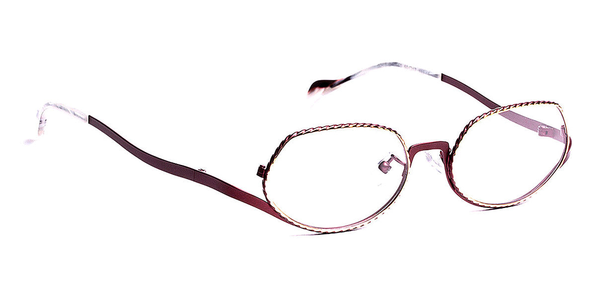 J.F. Rey® Hibis JR Hibis 3550 50 - 3550 Burgundy/Shiny Gold Eyeglasses