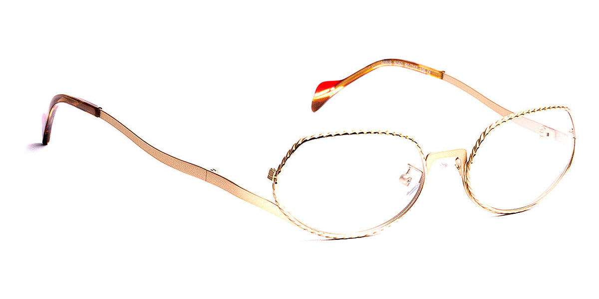 J.F. Rey® Hibis JR Hibis 5050 50 - 5050 Satin Gold/Shiny Gold Eyeglasses