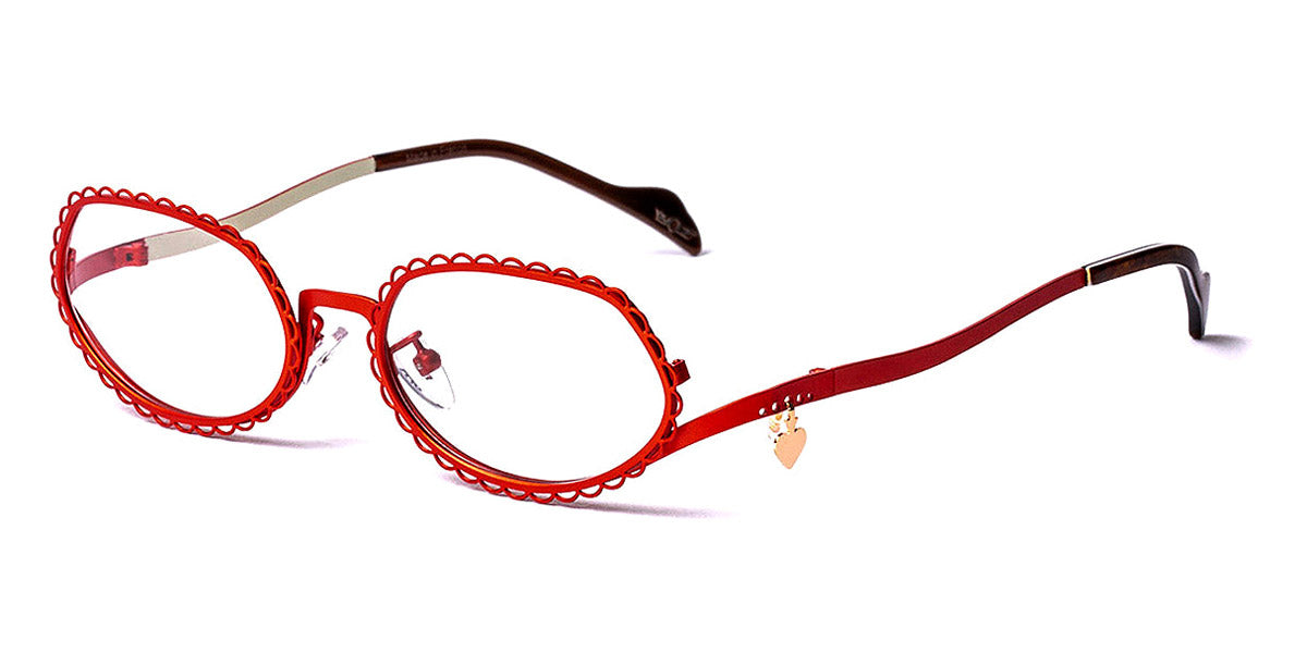 J.F. Rey® Ikone JR Ikone 3015 50 - 3015 Red/Cream Eyeglasses