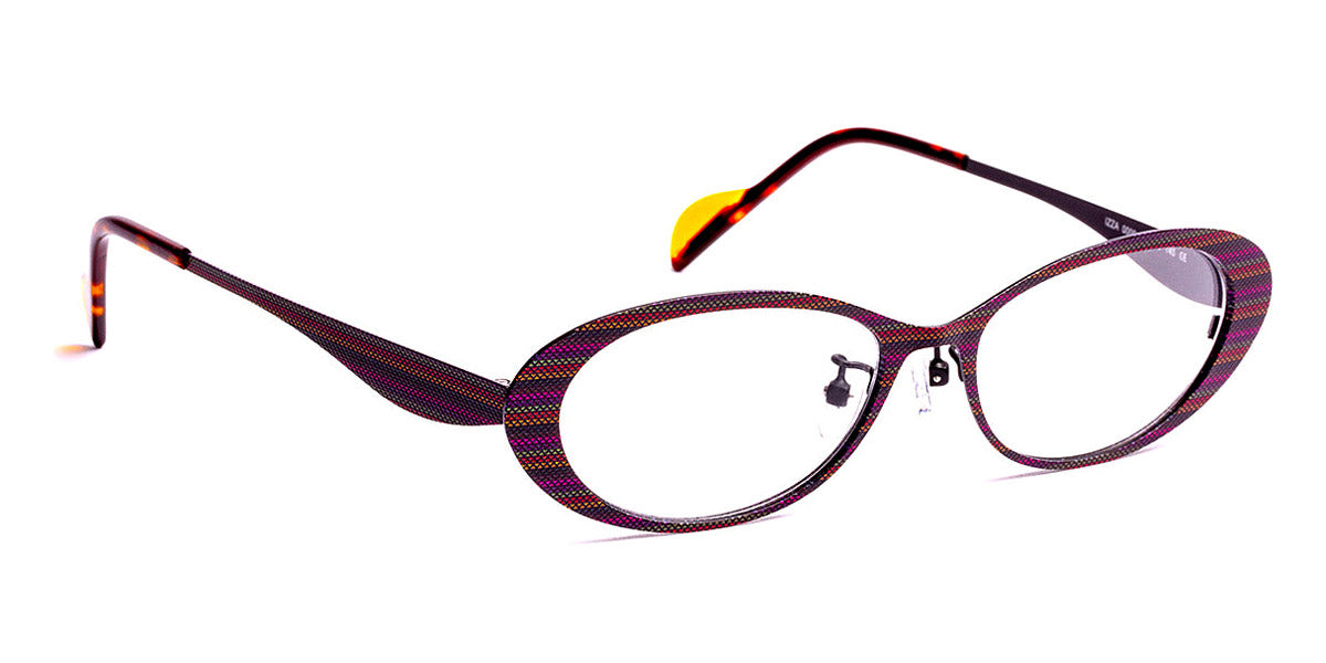 J.F. Rey® Izza JR Izza 0000 52 - 0000 Black/Fuchsia Orange Tissue Eyeglasses