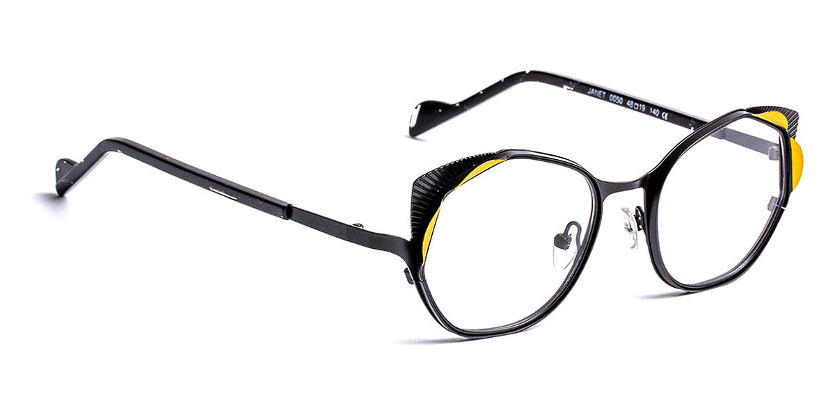 J.F. Rey® Janet JR Janet 0050 48 - 0050 Black Yellow Eyeglasses