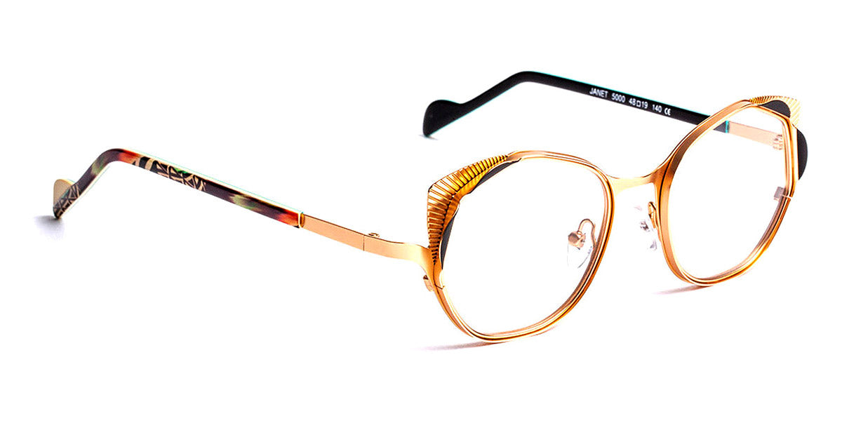 J.F. Rey® Janet JR Janet 5000 48 - 5000 Pink Gold/Black Eyeglasses