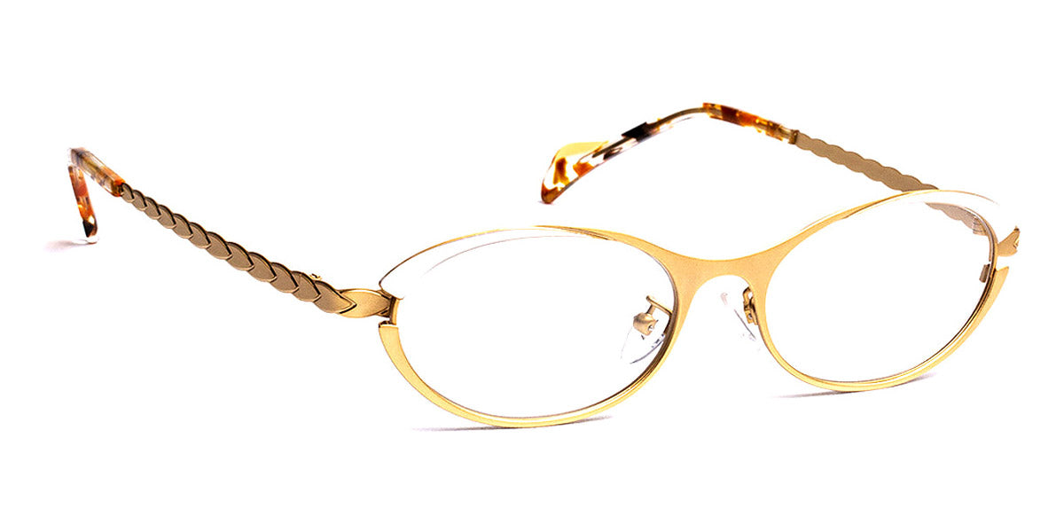 J.F. Rey® Joie JR Joie 5010 51 - 5010 Gold Satin/White Eyeglasses