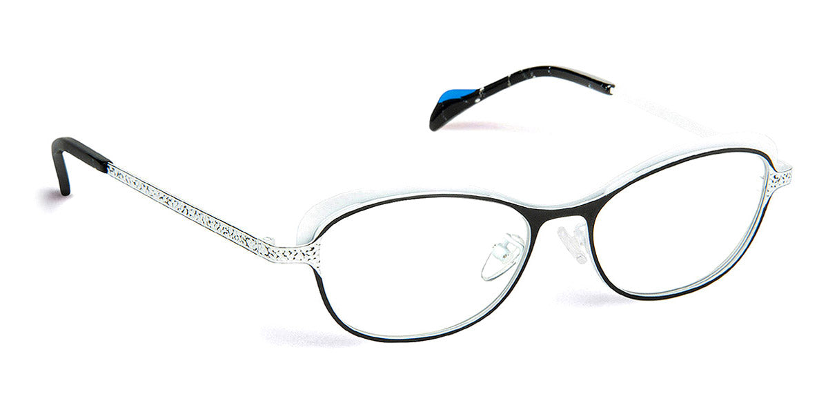 J.F. Rey® Juza JR Juza 0010 52 - 0010 Black/White Eyeglasses