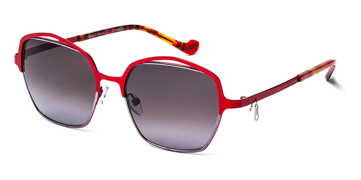 J.F. Rey® Karen Sun JR Karen Sun 3005SOL 53 - 3005SOL Red/Ruthenium Sunglasses