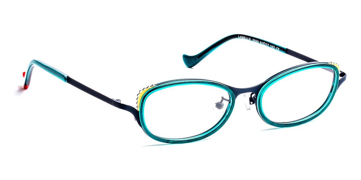 J.F. Rey® Labelle JR Labelle 2550 51 - 2550 Pearl Green/Dark Blue/Gold Eyeglasses