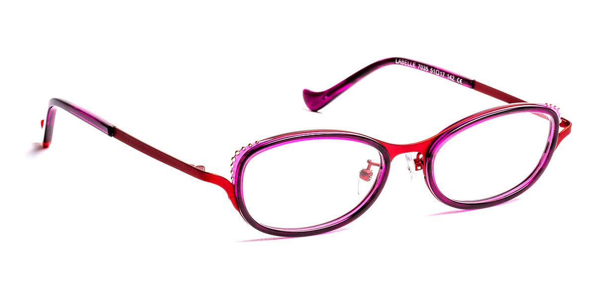 J.F. Rey® Labelle JR Labelle 7035 51 - 7035 Plum/Burgundy/Pink Eyeglasses