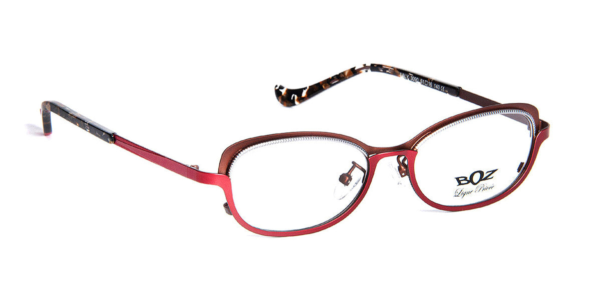 J.F. Rey® Laly JR Laly 3090 51 - 3090 Red/Brown/Ruthenium Eyeglasses