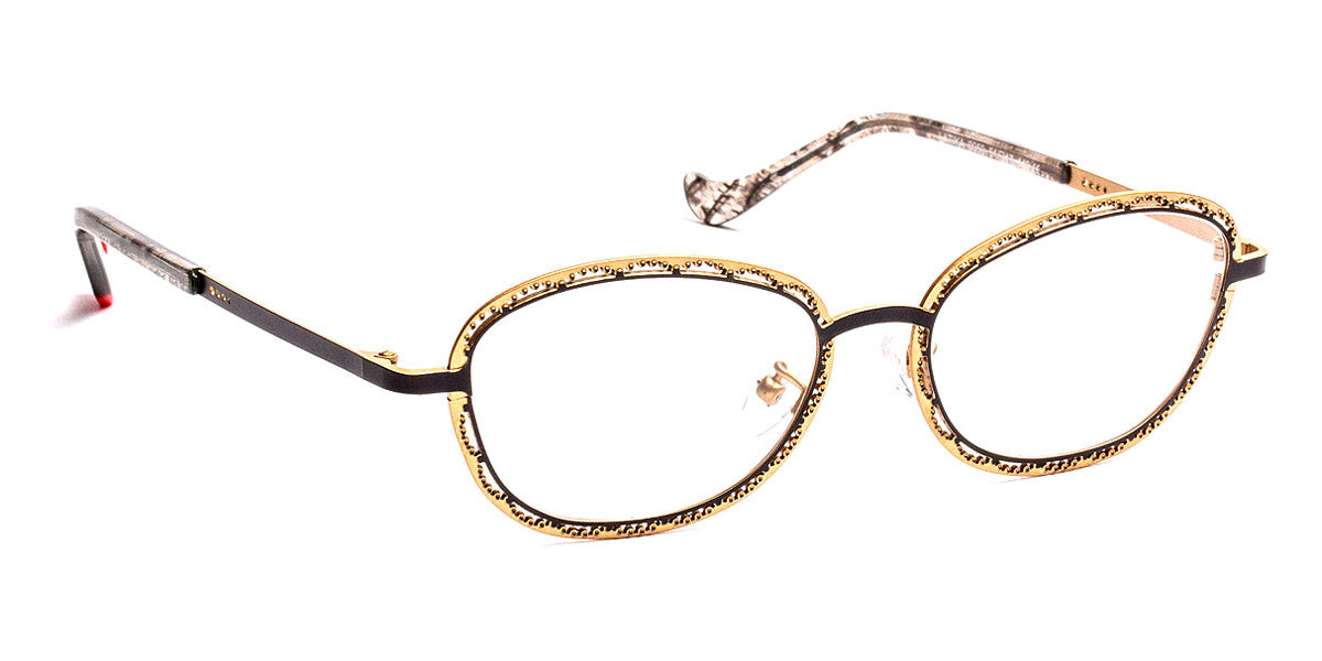 J.F. Rey® Latika JR Latika 0050 51 - 0050 Black/Gold Eyeglasses