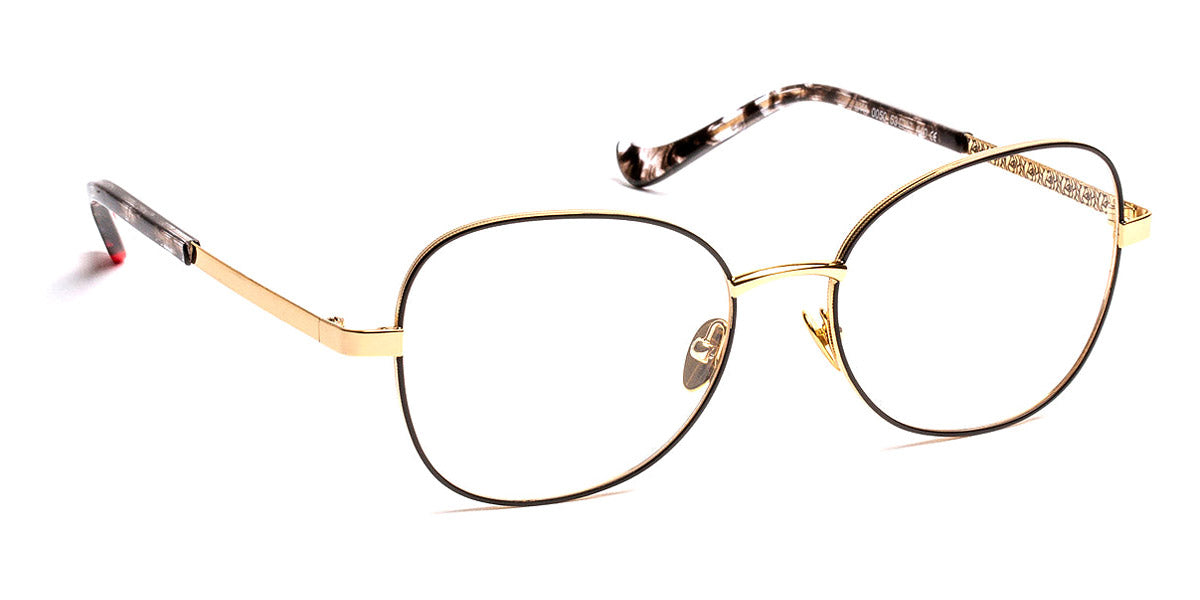 J.F. Rey® Lya JR Lya 0050 53 - 0050 Black/Gold Eyeglasses