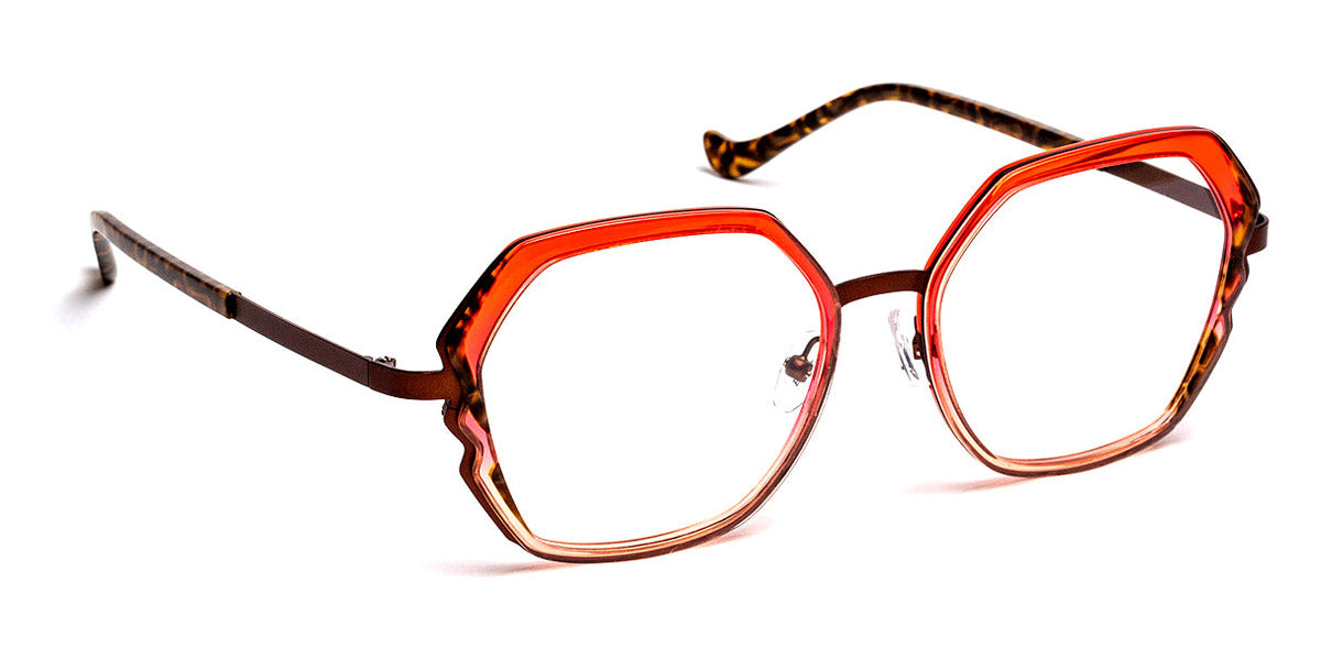 J.F. Rey® Oziris JR Oziris 3040 53 - 3040 Red Transparent/Demi Eyeglasses