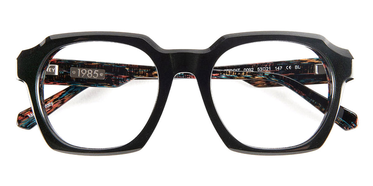 J.F. Rey® Detroit JR Detroit 0092 53 - 0092 Black/Demi Blue and Red Eyeglasses