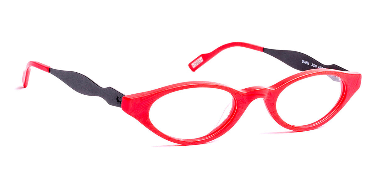 J.F. Rey® Diane JR Diane 3500 49 - 3500 Matte Red/Satin Black Eyeglasses