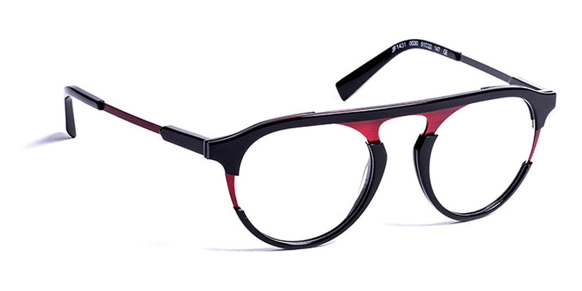 J.F. Rey® JF1431 JR JF1431 0030 51 - 0030 Black/Red Eyeglasses