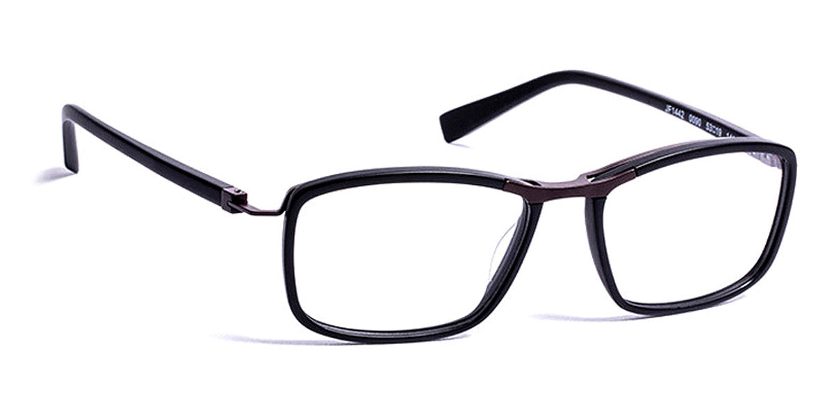 J.F. Rey® JF1442 JR JF1442 0090 53 - 0090 Matte Black/Dark Brown Eyeglasses