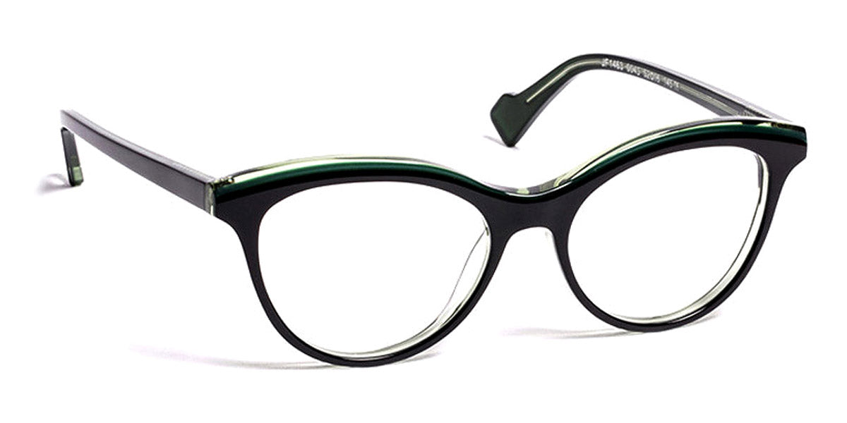 J.F. Rey® JF1463 JR JF1463 0045 52 - 0045 Black/Green Eyeglasses