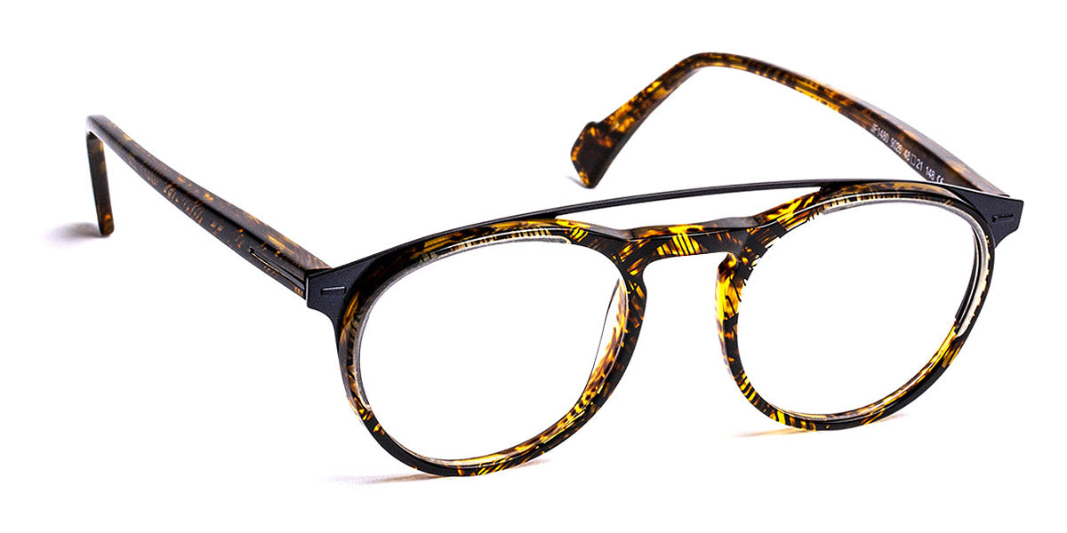 J.F. Rey® JF1480 JR JF1480 9026 48 - 9026 Yellow Crystal/Dark Blue Eyeglasses