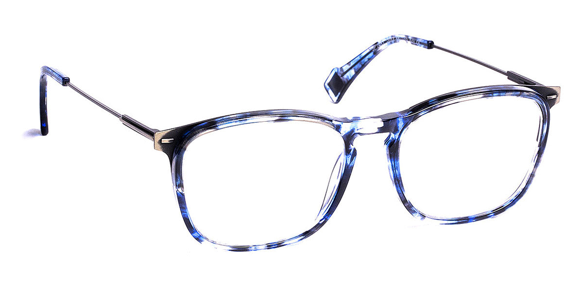 J.F. Rey® JF1481 JR JF1481 2017 55 - 2017 Blue/Brushed Silver Eyeglasses