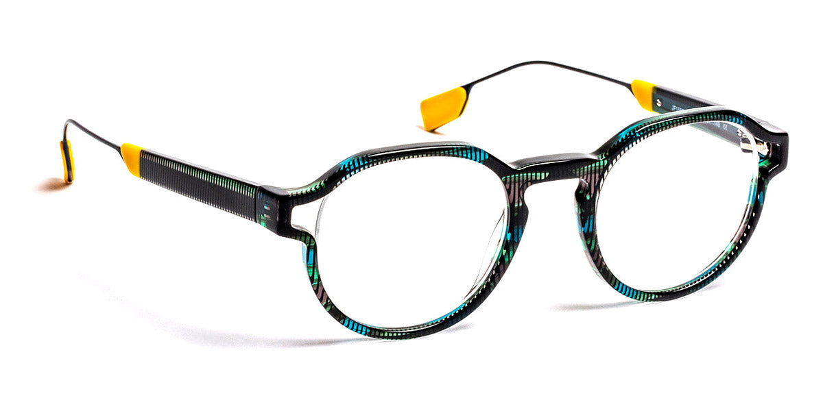 J.F. Rey® JF1505 JR JF1505 2550 47 - 2550 Blue Pixel/Yellow Eyeglasses