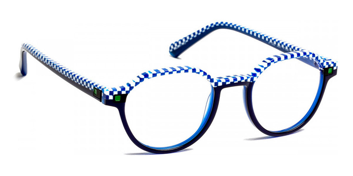 J.F. Rey® Jf1532 JR JF1532 2801 47 - 2801 Blue Checkerboard Eyeglasses