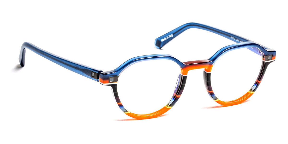 J.F. Rey® JF1532 JR JF1532 2960 47 - 2960 Blue/Orange and Red Striped Eyeglasses