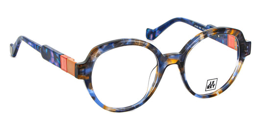 J.F. Rey® Jf1567 JR JF1567 2881 50 - 2881 Blue Amber / Pink Powder Eyeglasses