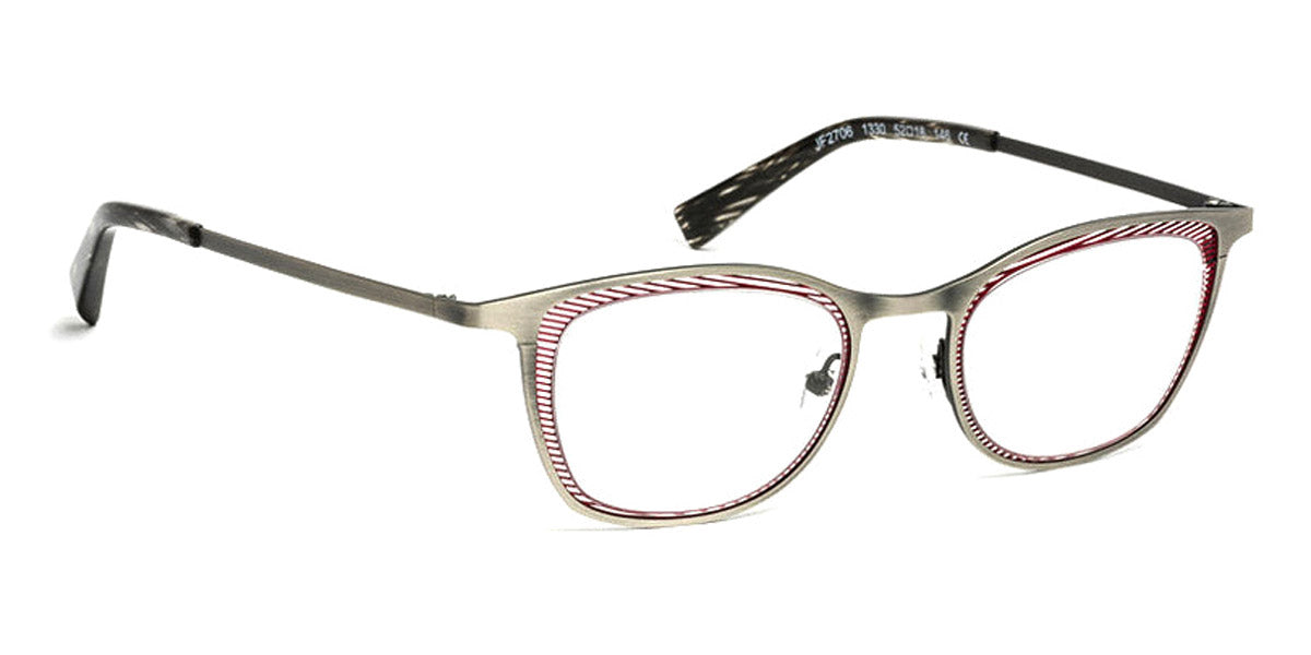 J.F. Rey® JF2706 JR JF2706 1330 52 - 1330 Antic Silver/Red Eyeglasses