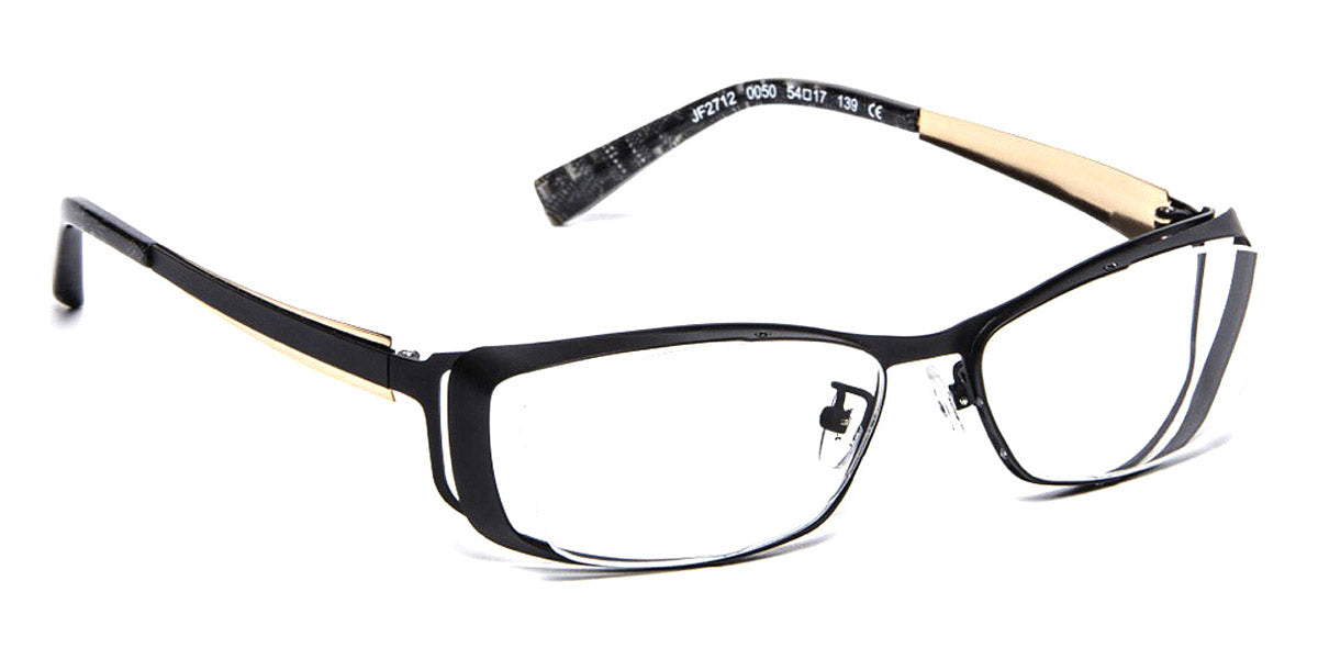 J.F. Rey® JF2712 JR JF2712 0050 54 - 0050 Satin Black/Shiny Gold Eyeglasses