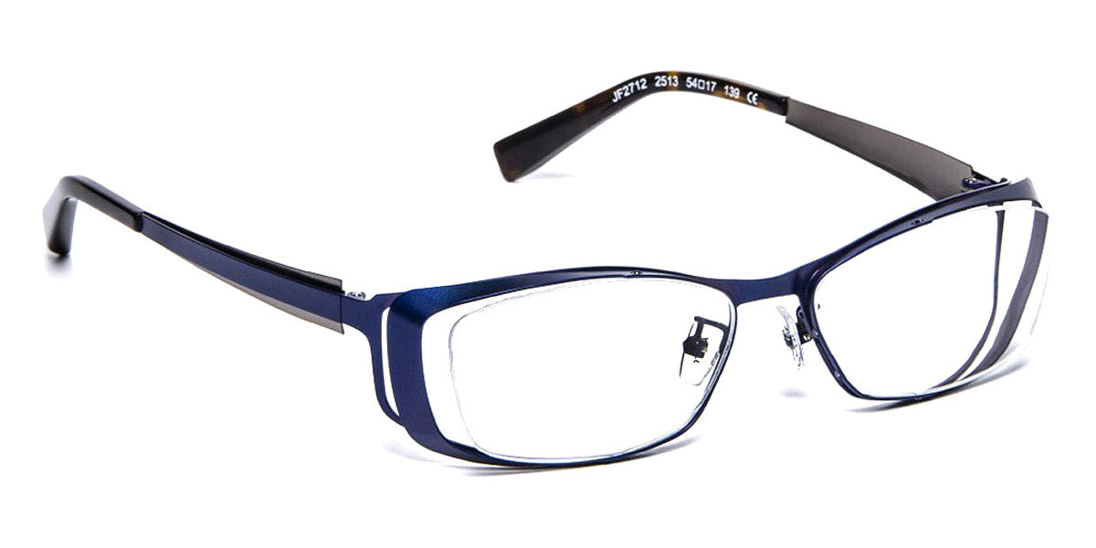 J.F. Rey® JF2712 JR JF2712 2513 54 - 2513 Dark Blue/Shiny Ruthenium Eyeglasses