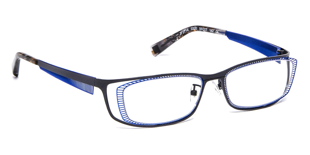 J.F. Rey® JF2714 JR JF2714 0320 55 - 0320 Ruthenium/Blue Eyeglasses