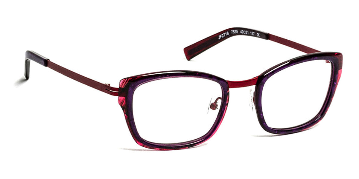 J.F. Rey® JF2718 JR JF2718 7535 49 - 7535 Plum/Red Eyeglasses