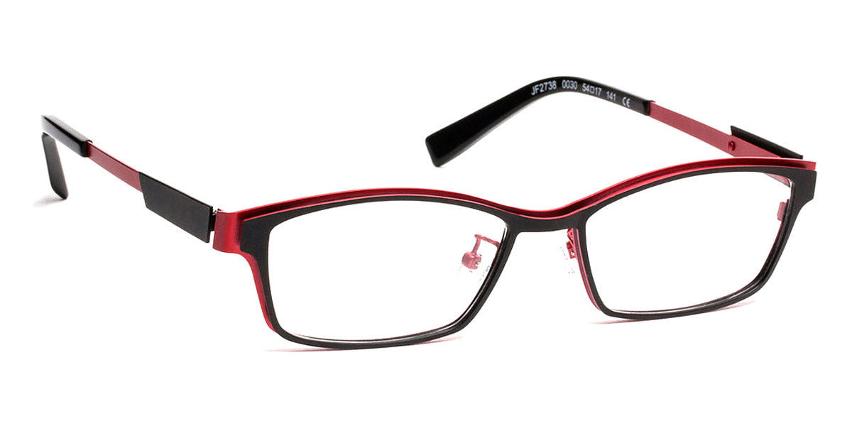 J.F. Rey® JF2738 JR JF2738 0030 54 - 0030 Black/Red Eyeglasses