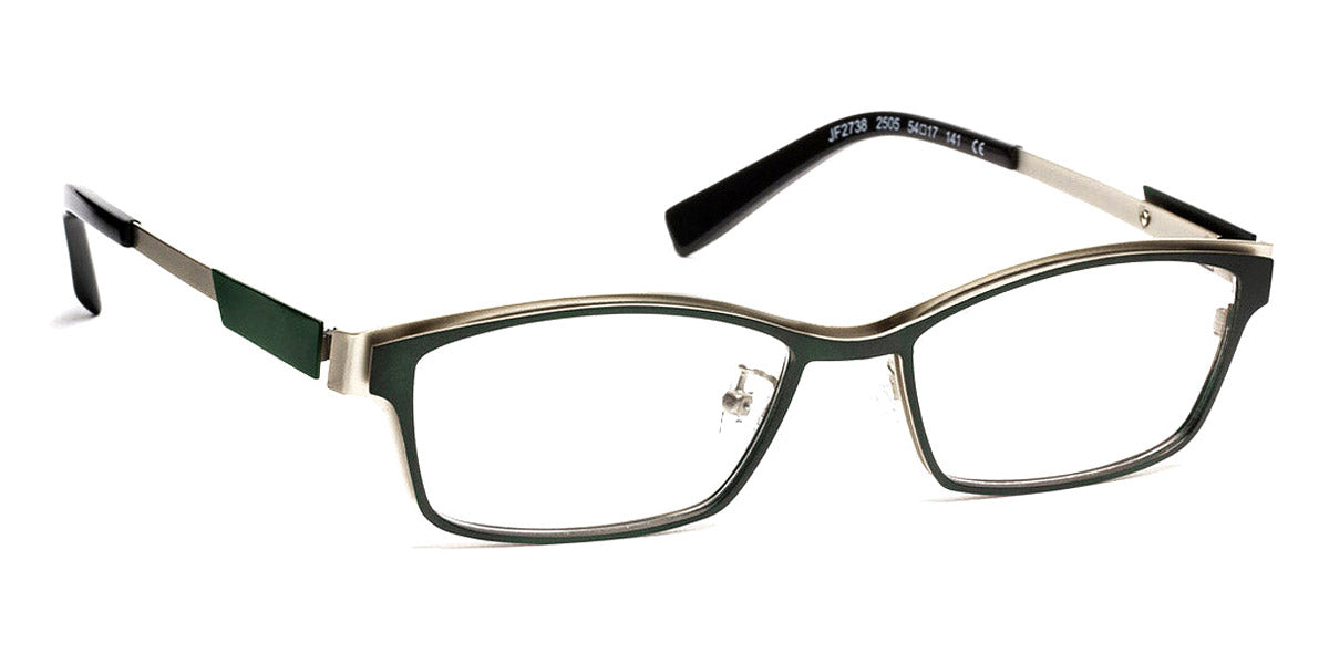 J.F. Rey® JF2738 JR JF2738 4505 54 - 4505 Khaki/Shiny Gunmetal Eyeglasses