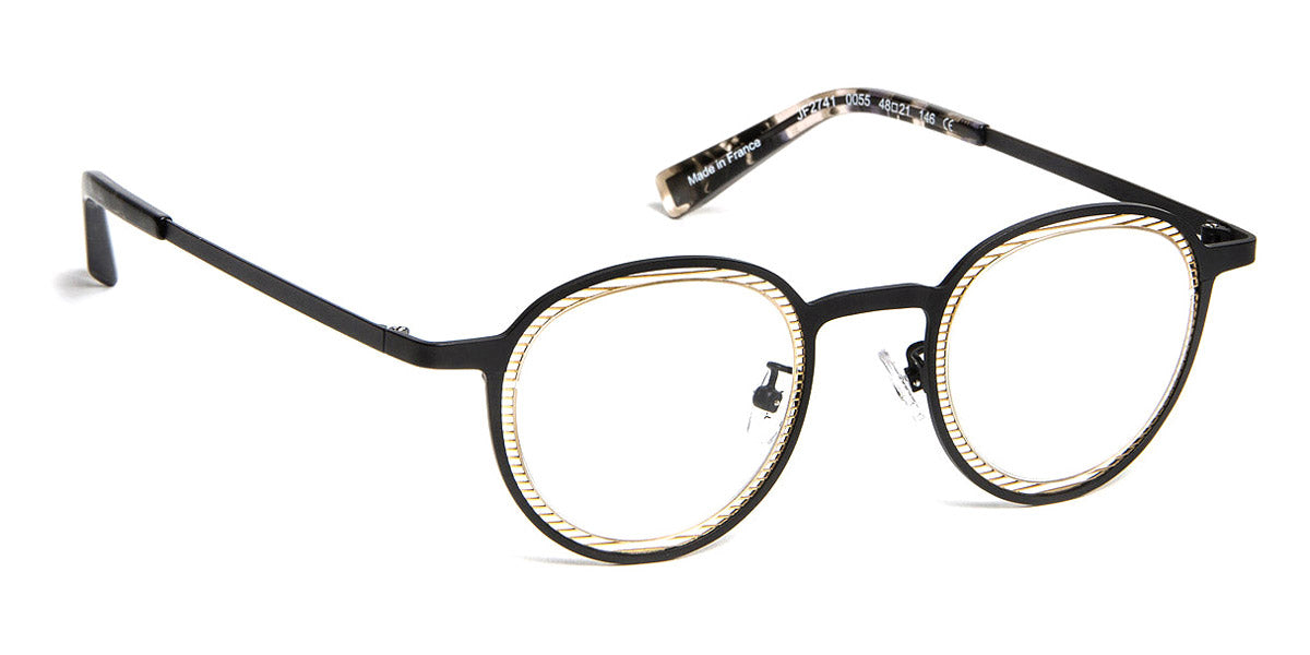 J.F. Rey® JF2741 JR JF2741 0055 48 - 0055 Black/Gold Eyeglasses