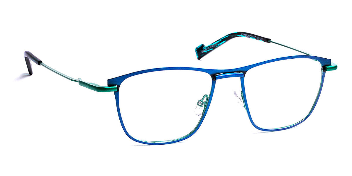 J.F. Rey® JF2761 JR JF2761 2072 51 - 2072 Brushed Blue/Emeraude Eyeglasses