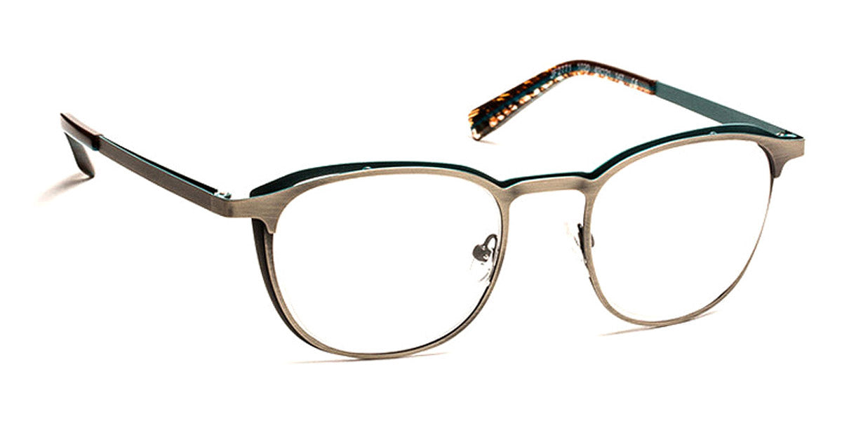 J.F. Rey® JF2771 JR JF2771 1020 49 - 1020 Brushed Silver/Turquoise Eyeglasses