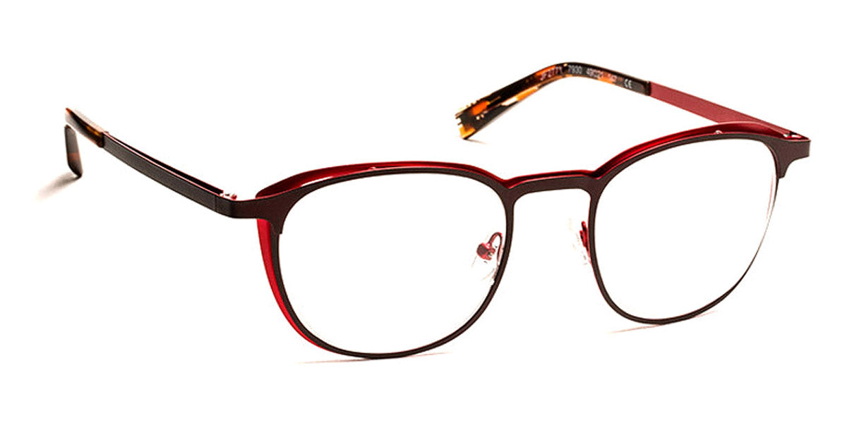 J.F. Rey® JF2771 JR JF2771 7930 49 - 7930 Brown Plum/Red Eyeglasses